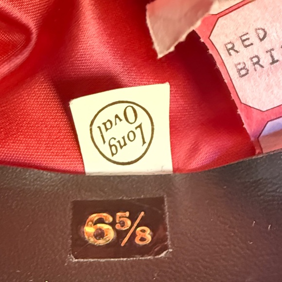 Black Felt Hat w/Red Band & Accents. American Hat Co Cowboy/Western. Size 6 5/8.